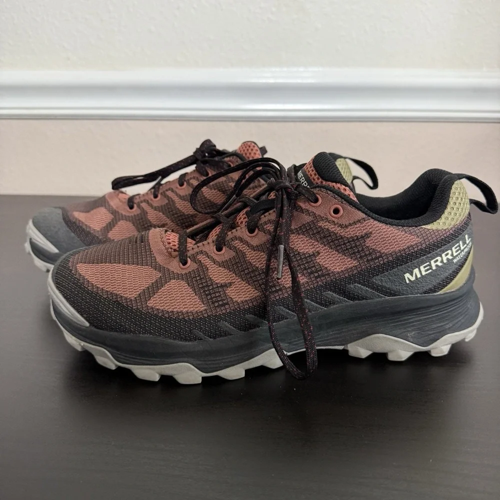 Merrell Women's Speed Eco WP Sedona Herb Size 9.5 J037184 Hiking Outdoor Shoes‎
